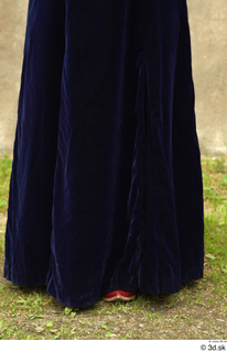  Photos Woman in Historical Dress 23 Blue dress Medieval clothing lower body 0003.jpg